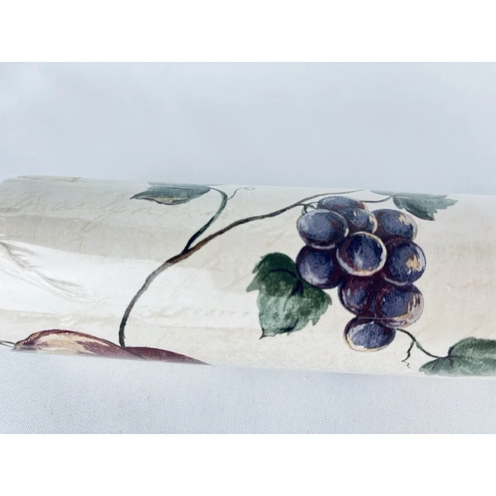 Vintage Wallpaper 1980s Wallcrown Limited Fruit 56.4 Sq Ft‎ Discontinued NOS